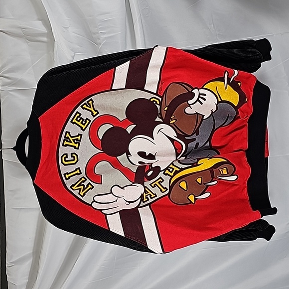 Disney- Vintage Mickey Mouse Football Jacket - Picture 3 of 7